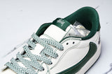 Travis Scott AJ1 Low x Stussy 'White Green' (Custom)
