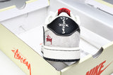 Travis Scott AJ1 Low x Stussy 'Black White Grey 2.0' (Custom)