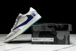 Travis Scott AJ1 Low x BAPE 'Blue Grey White' (Custom)