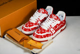 Louis Vuittоп Trainer Low 'Red Monogram Textile'