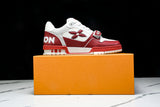 Louis Vuittоп Trainer Low Velcro Strap 'Perforated Red'