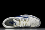 Travis Scott AJ1 Low x BAPE 'Blue Grey White' (Custom)