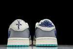 Travis Scott AJ1 Low x BAPE 'Blue Grey White' (Custom)