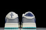 Travis Scott AJ1 Low x BAPE 'Blue Grey White' (Custom)