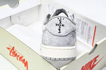 Travis Scott AJ1 Low x Stussy 'Grey White 2.0' (Custom)