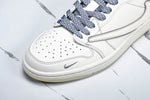 Travis Scott AJ1 Low x Supreme 'White Grey 3.0' (Custom)