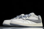 Travis Scott AJ1 Low x Supreme 'White Grey 2.0' (Custom)