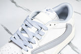 Travis Scott AJ1 Low x Supreme 'White Grey 2.0' (Custom)