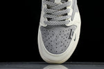 Travis Scott AJ1 Low x Stussy 'Grey White Red' (Custom)
