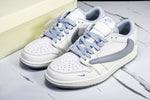 Travis Scott AJ1 Low x Supreme 'White Grey 2.0' (Custom)