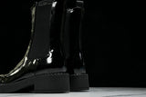 Prada Patent Chelsea Boots 'Black'