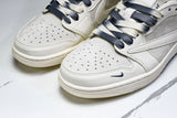 Travis Scott AJ1 Low x Supreme 'White Grey Sole' (Custom)