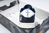 Travis Scott AJ1 Low x BAPE 'Grey Navy' (Custom)