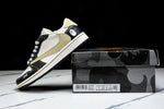 Travis Scott AJ1 Low x BAPE 'Beige Black White' (Custom)