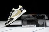 Travis Scott AJ1 Low x BAPE 'Beige Black White' (Custom)