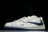 Travis Scott AJ1 Low x BAPE 'White Blue' (Custom)