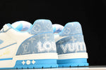 Louis Vuittоп Trainer Low Velcro Strap 'Monogram Denim Blue'