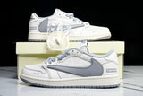 Travis Scott AJ1 Low x Supreme 'White Grey 2.0' (Custom)