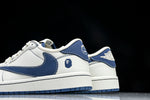 Travis Scott AJ1 Low x BAPE 'White Blue' (Custom)
