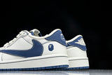 Travis Scott AJ1 Low x BAPE 'White Blue' (Custom)