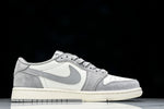 Travis Scott AJ1 Low x Stussy 'Grey White 2.0' (Custom)