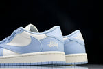 Travis Scott AJ1 Low x Stussy 'Blue' (Custom)