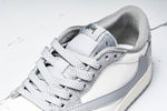 Travis Scott AJ1 Low x Stussy 'Grey White 2.0' (Custom)