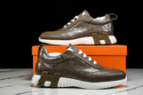 Hermès Bouncing Sneaker 'Etoupe Crocodile'