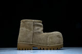 Вalenciaga Alaska Fur Low Boot 'Brown'