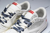 Travis Scott AJ1 Low x Supreme 'White Grey Sole' (Custom)