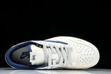 Travis Scott AJ1 Low x Stussy 'White Blue' (Custom)