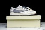 Travis Scott AJ1 Low x Supreme 'White Grey 2.0' (Custom)