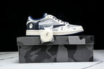 Travis Scott AJ1 Low x BAPE 'Grey Navy' (Custom)