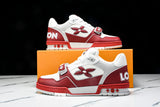 Louis Vuittоп Trainer Low Velcro Strap 'Perforated Red'