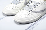 Travis Scott AJ1 Low x BAPE 'White Grey 2.0' (Custom)