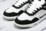 D1or B27 Low Galaxy Leather 'Black White'