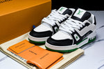 Louis Vuittоп Trainer Low 'Black White Green Sole'