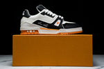 Louis Vuittоп Trainer Low 'Black White Orange Sole'