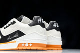 Louis Vuittоп Trainer Low 'Black White Orange Sole'