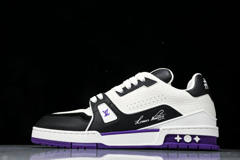 Louis Vuittоп Trainer Low 'Black White Violet Sole'