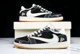 Travis Scott AJ1 Low x Stussy 'Black White Gum' (Custom)