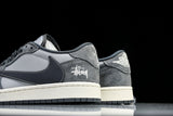 Travis Scott AJ1 Low x Stussy 'Grey' (Custom)