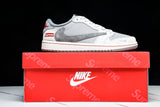 Travis Scott AJ1 Low x Supreme 'Grey' (Custom)