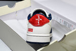 Travis Scott AJ1 Low x Supreme 'Red Navy' (Custom)