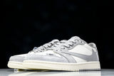 Travis Scott AJ1 Low x Stussy 'Grey White 2.0' (Custom)