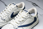 Travis Scott AJ1 Low x BAPE 'White Blue' (Custom)