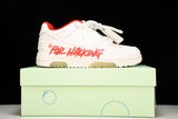 Off-White Out Of Office OOO Low Top "For Walking - White Red