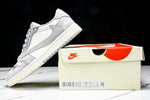 Travis Scott AJ1 Low x Stussy 'Grey White 2.0' (Custom)