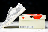 Travis Scott AJ1 Low x Stussy 'Grey White 2.0' (Custom)