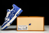 Louis Vuittоп Trainer Low 'Blue Monogram Textile'